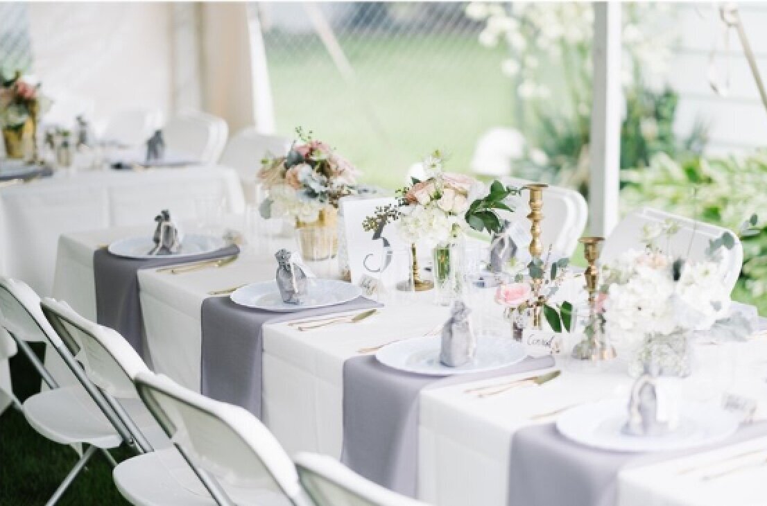 Tent wedding outside