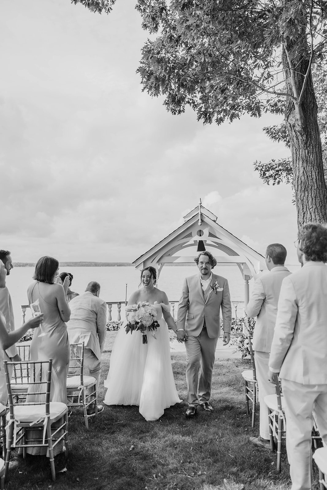 Red Pine Point Indian River Michigan Intimate Wedding Ceremony K. E. Rogers Photography-168