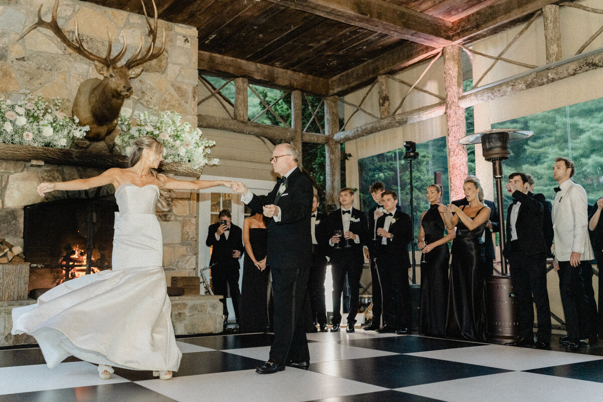 Bride and Groom at Chattooga Club Cashiers NC by Wedding Photographer Nick Francis-96