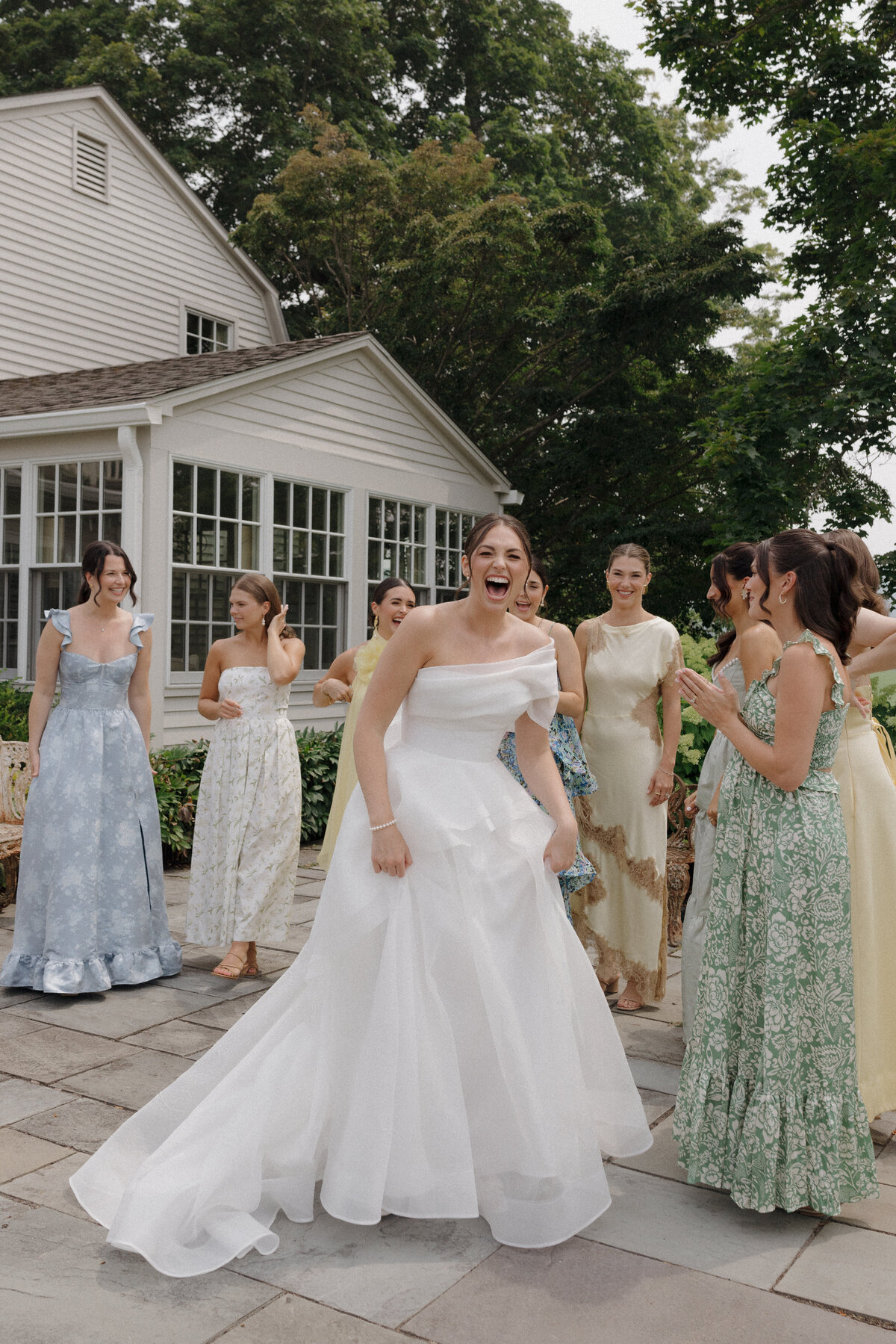 Sophisticated editorial bridal portrait showcasing luxury wedding photography at Connecticut's most elegant destination venue. Lauren Alatriste captures fashion photography aesthetics while maintaining authentic emotional connection, demonstrating her signature approach to high-end editorial wedding photography.