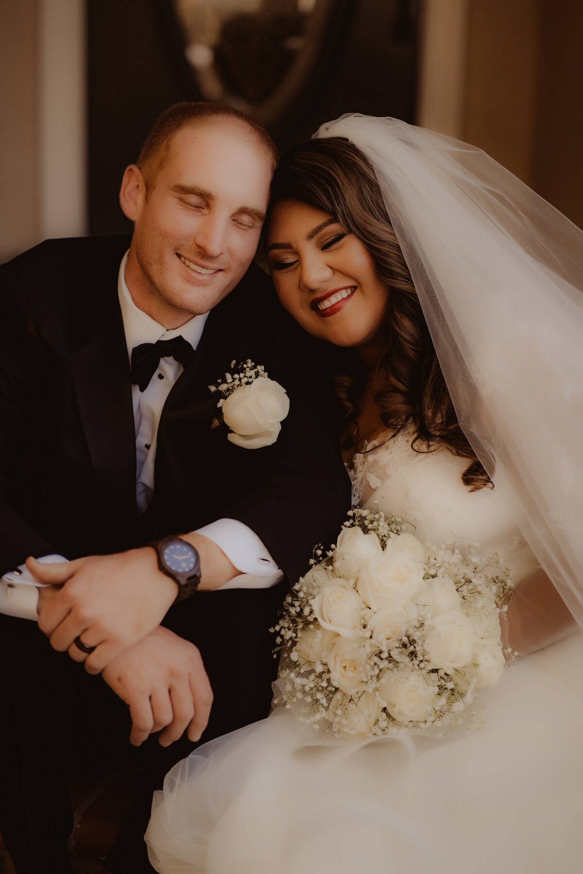 bride and groom portrait