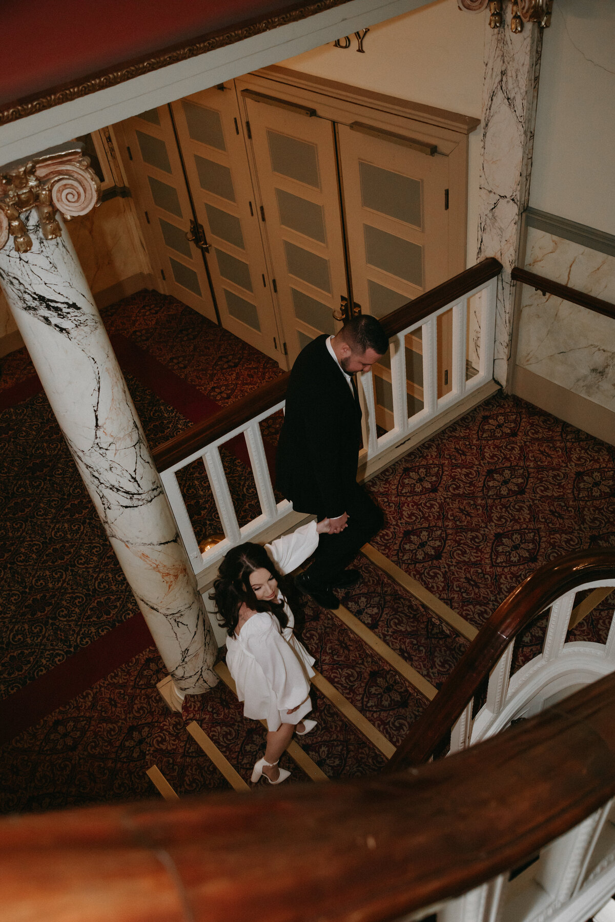 engagement photoshoot at fulton theatre