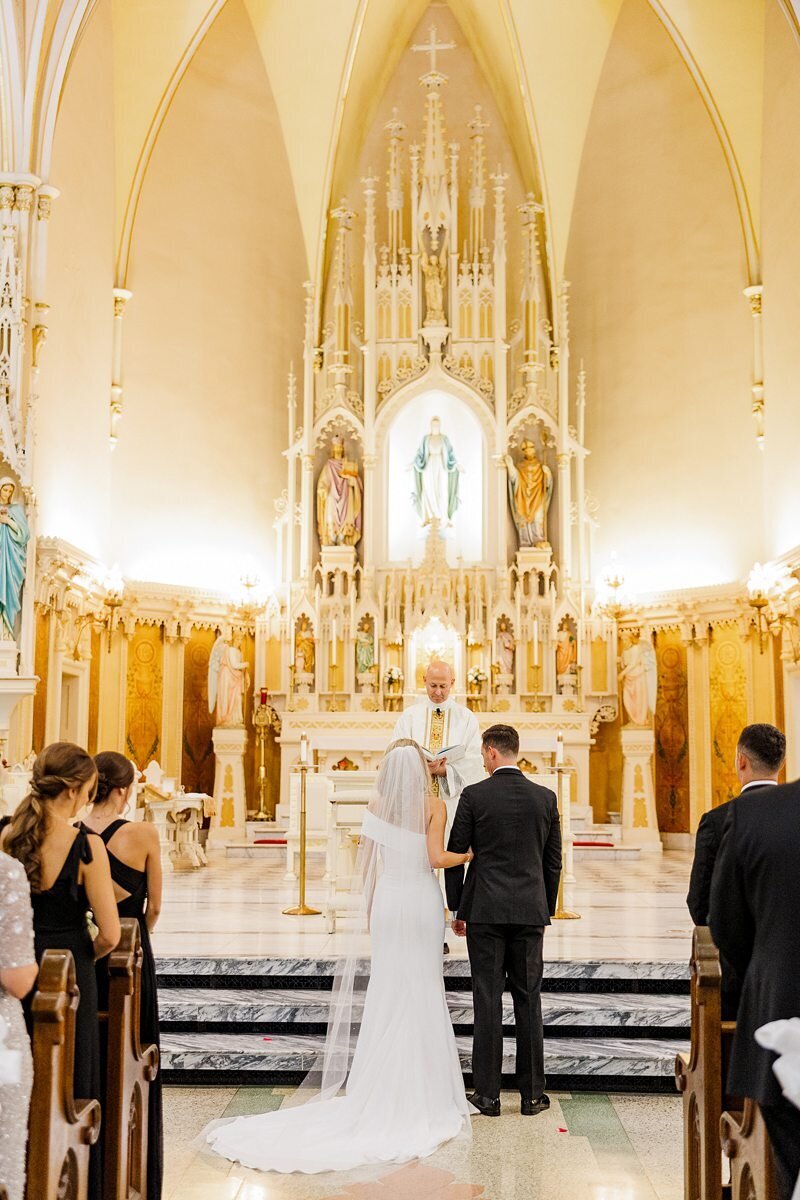 Wedding Ceremony at St. Mary’s in Evansville108