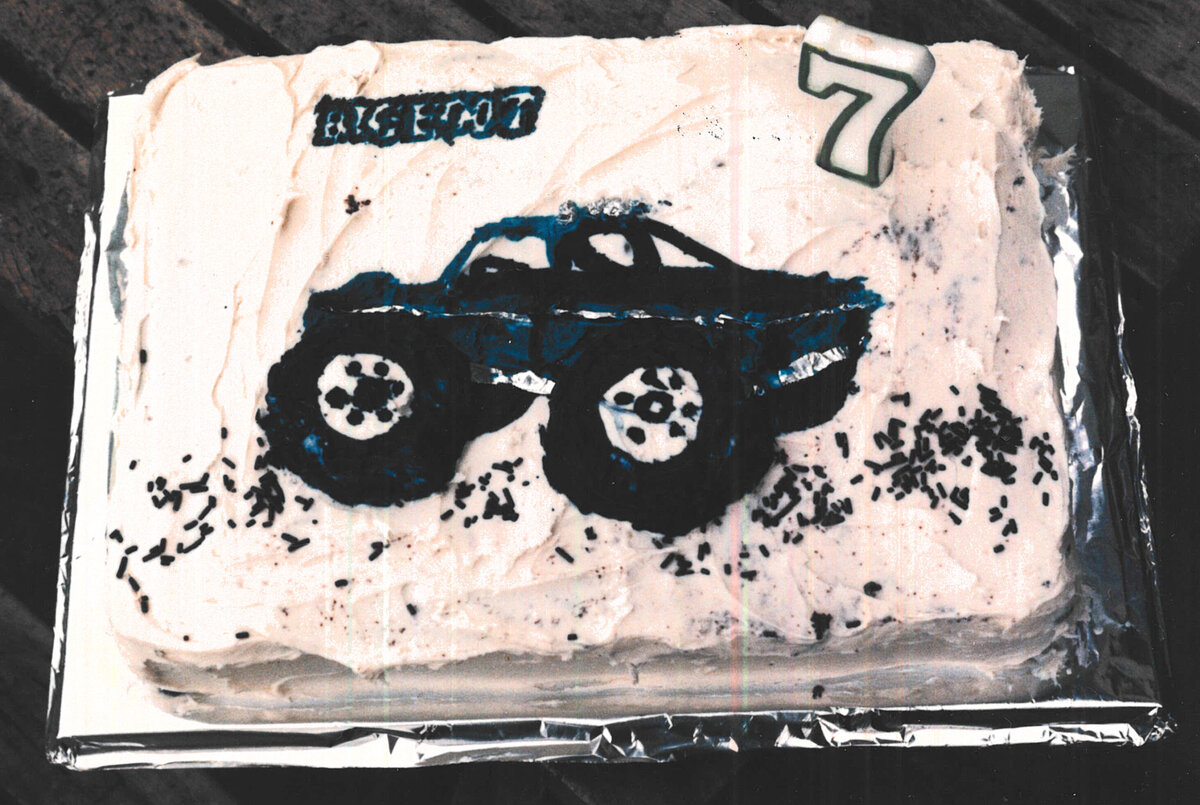 Brent Ray Fraser Big Foot Monster Truck Bday Cake - January 24 - 1986