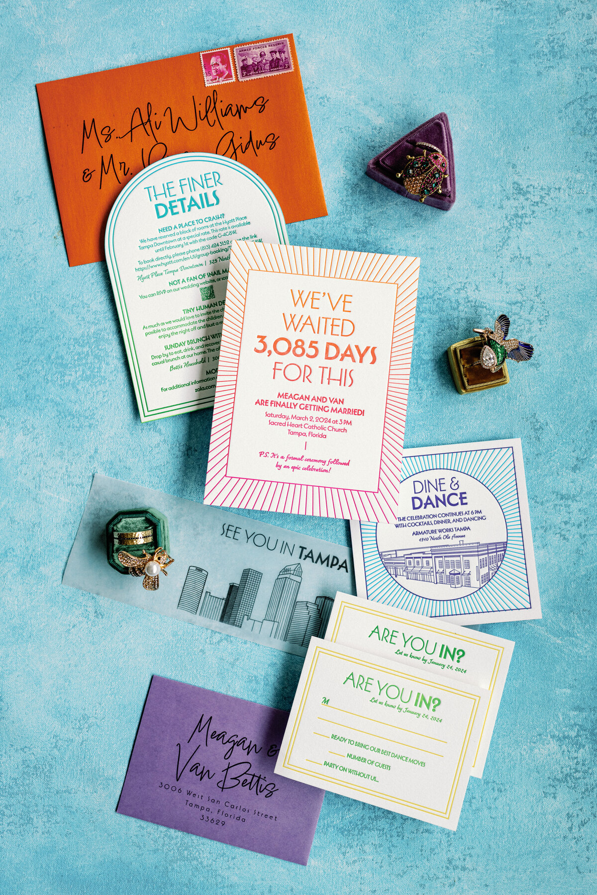 1 - Grand Hyatt Tampa Wedding Invitation - Tampa Wedding Planner