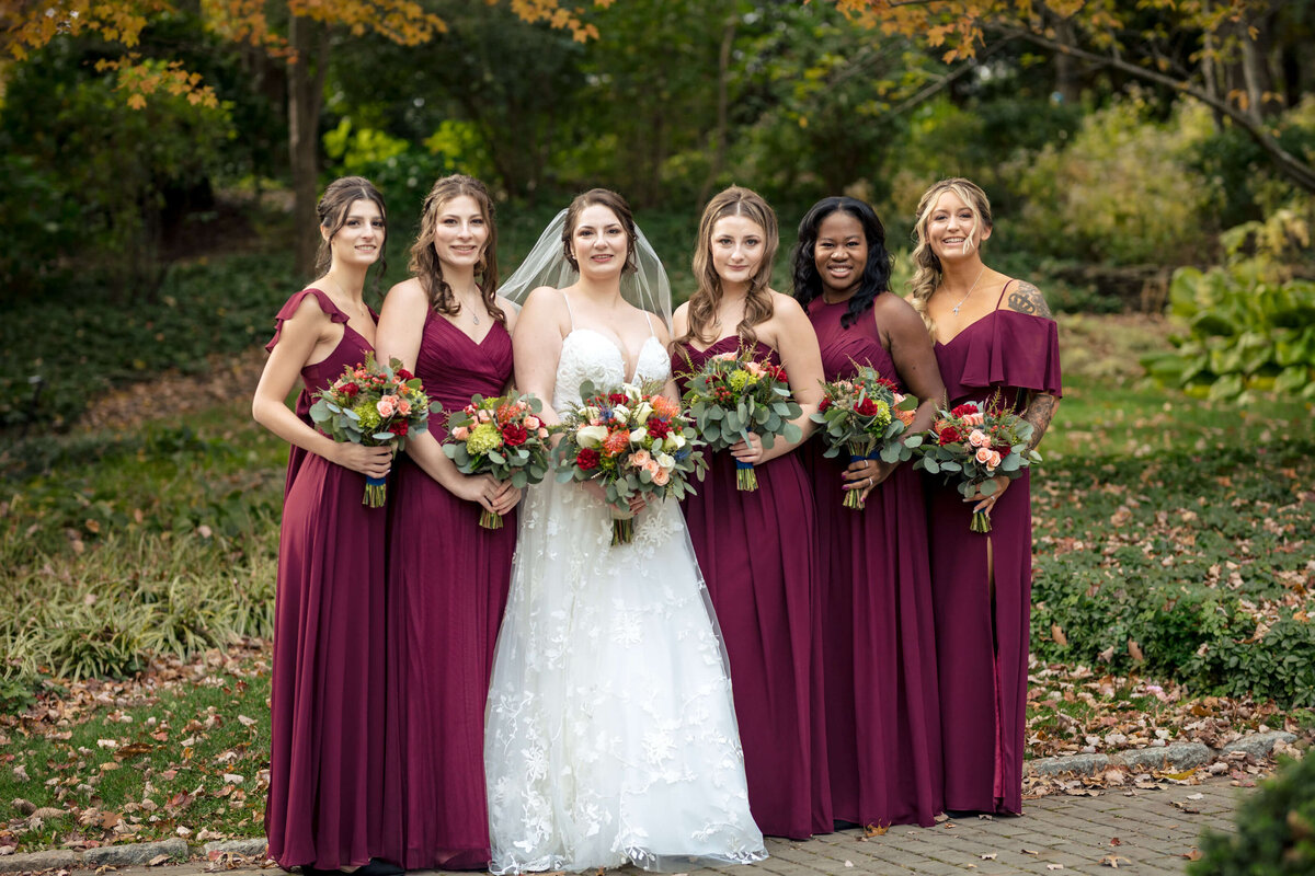 Dark Purple Bridesmaid Dresses