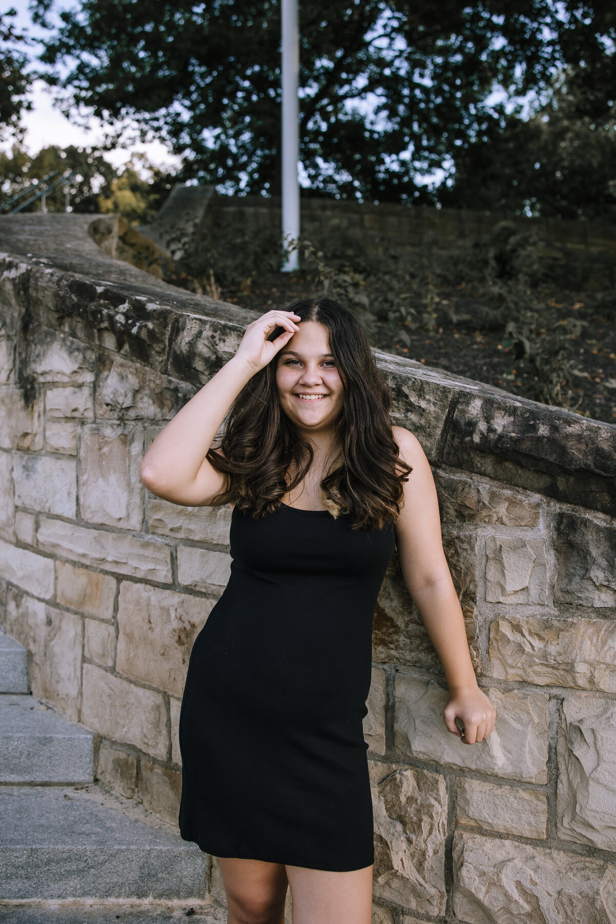 Senior girl photo on the North Shore of Pittsburgh.