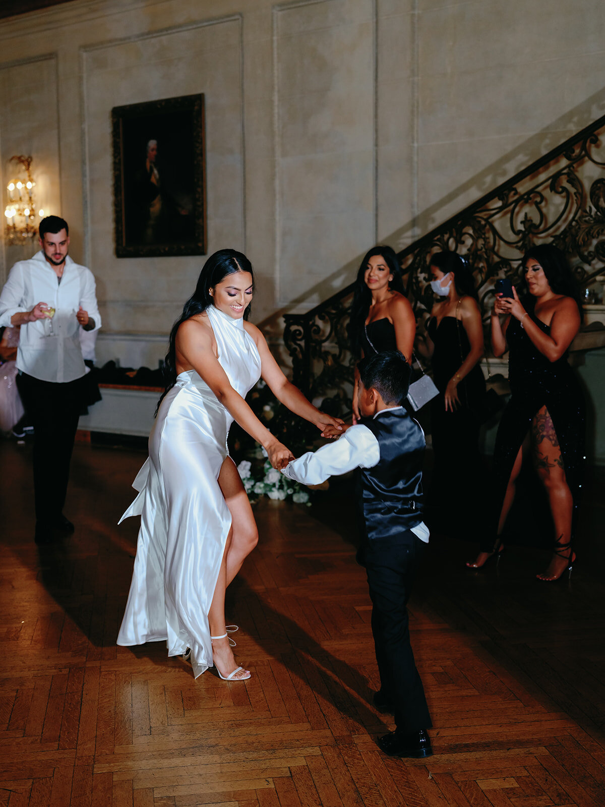 Bride dances with her nephew
