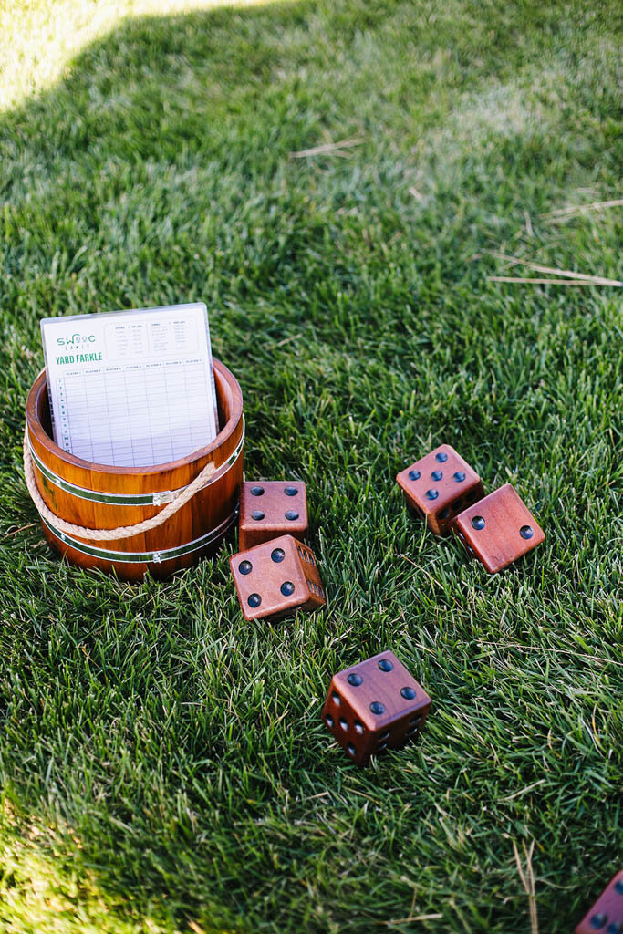 Cocktail hour yard games