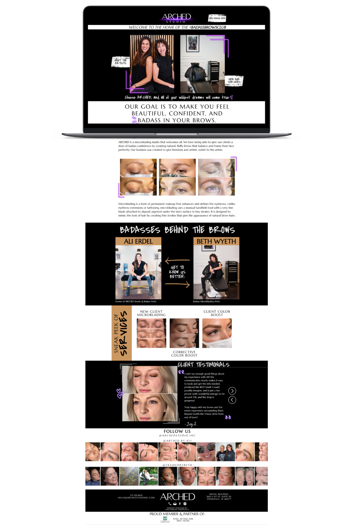 ARCHED Studio Inc Website Project by Multimedia Strategics