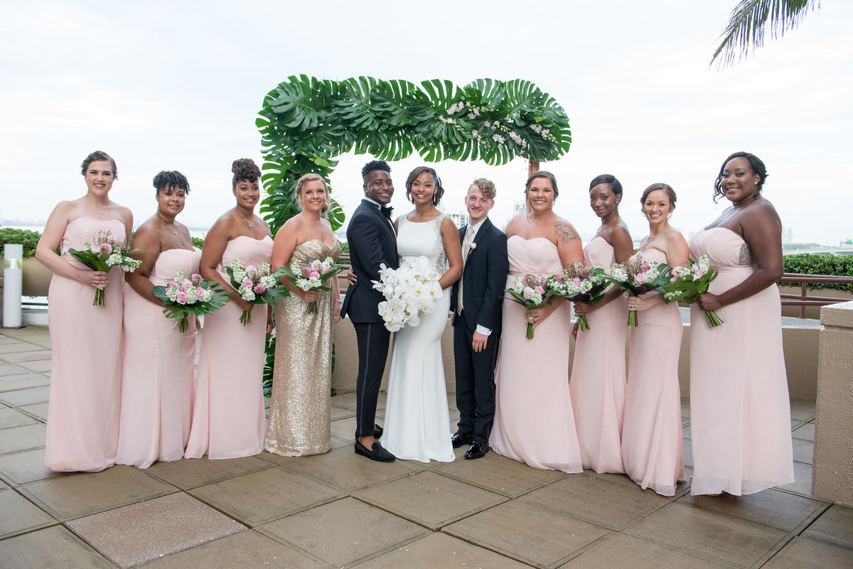 NFL Miami Dolphins Brandon Radcliff ShaKyra Radcliff Briza on the Bay Wedding Andrea Arostegui Photography-153