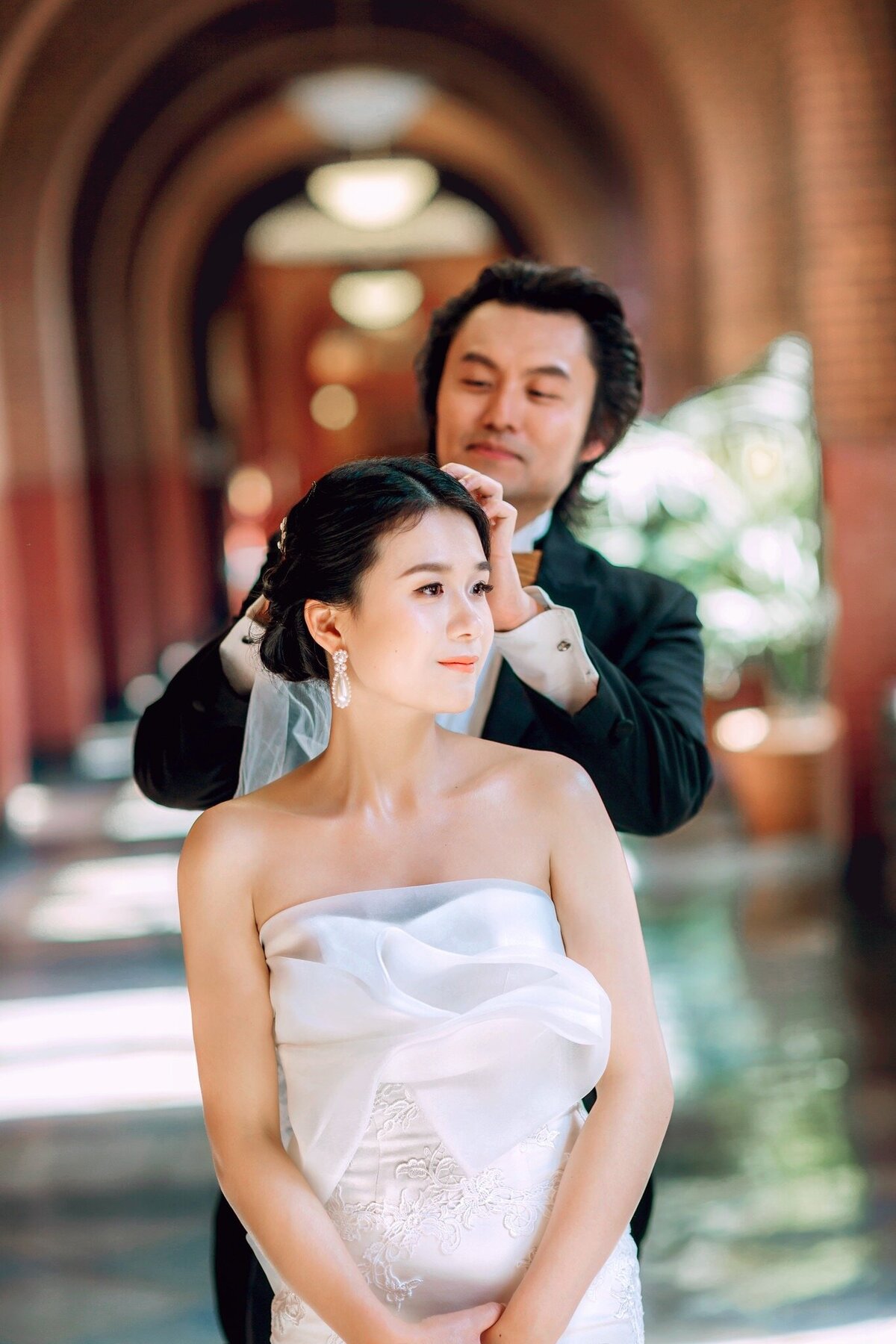 华盛顿韩系婚纱造型Georgetown婚纱照片