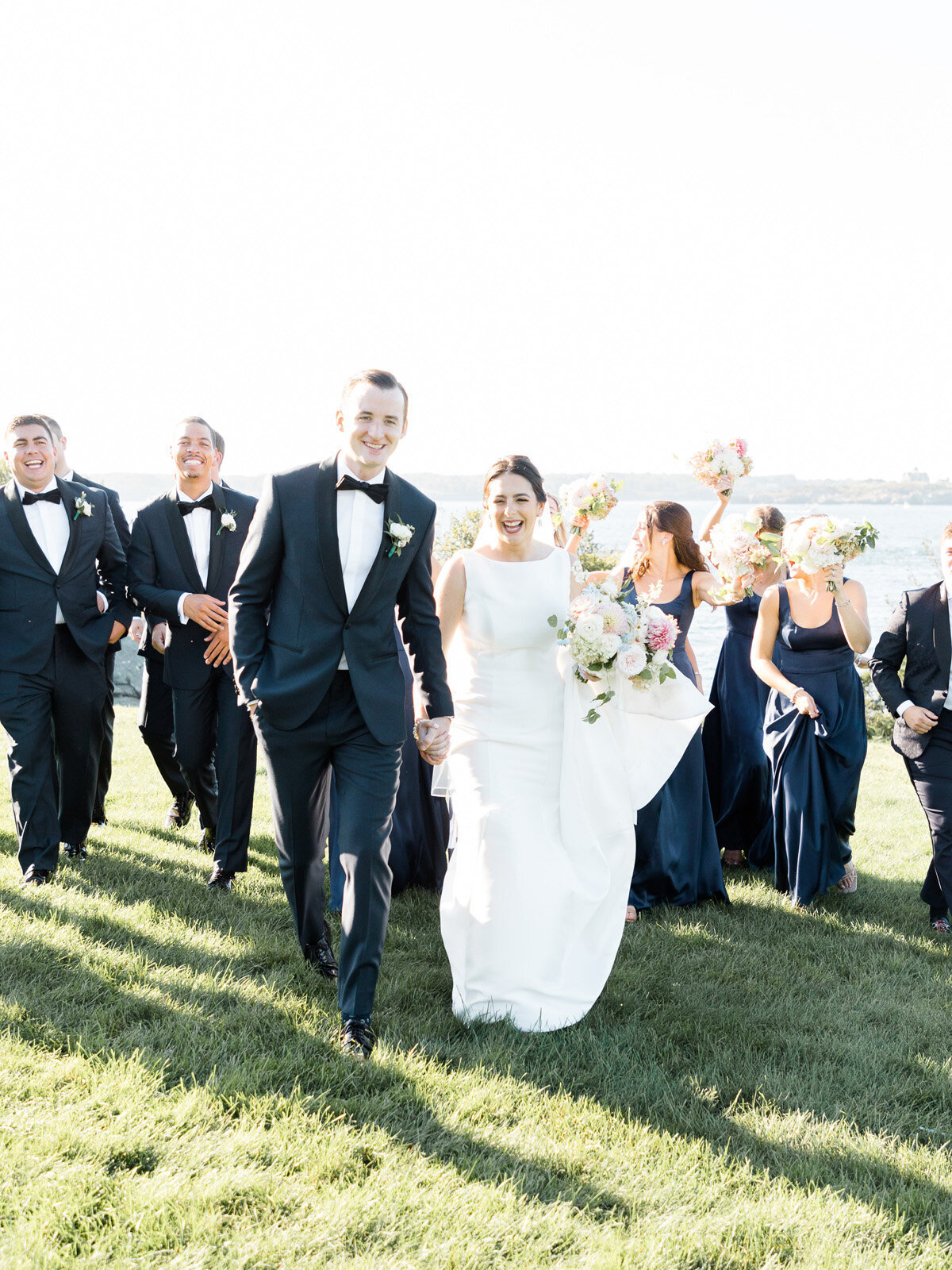 Kate-Murtaugh-Events-Castle-Hill-Inn-Newport-wedding-bride-groom-navy-blue-bridesmaids-groomsmen