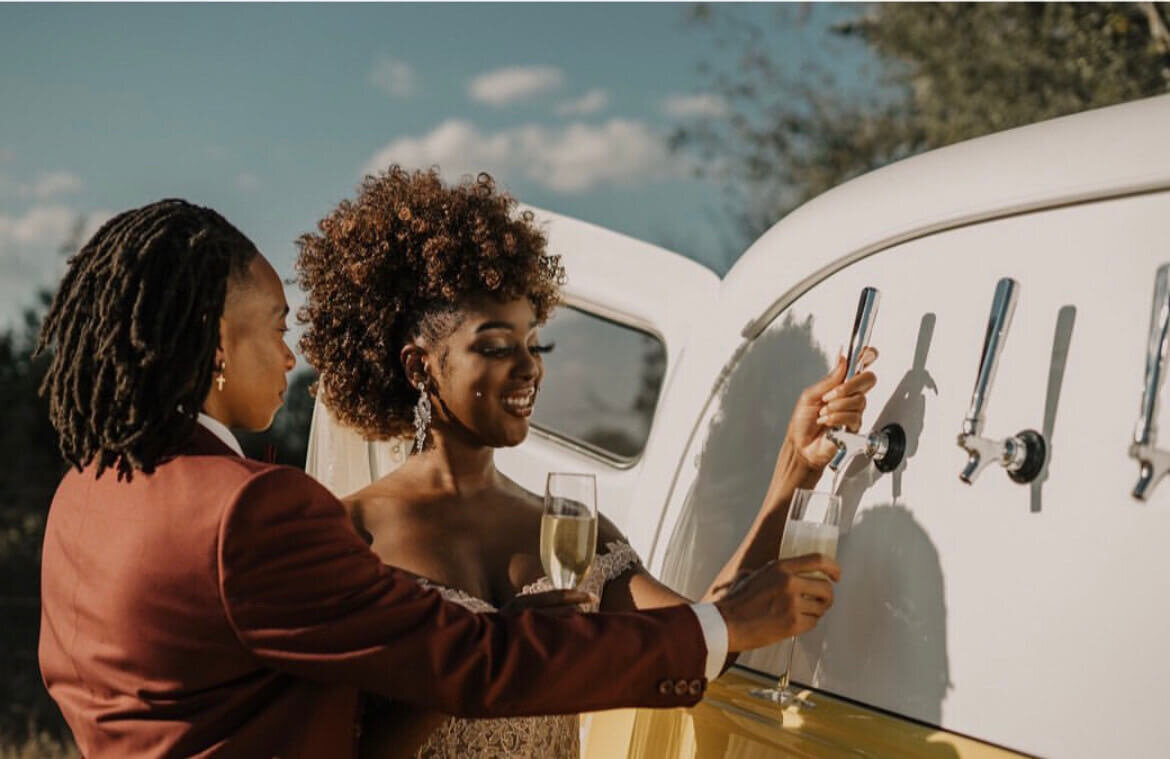 This stunning bride rocks a curly bridal updo with radiant makeup and flawless skin. Mistique Makeup’s team specializes in textured hair styling and wedding makeup services in San Antonio, Austin, and Dallas. Bridal hair and makeup packages are available for all wedding party styles.