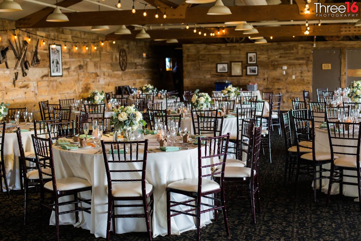 Orange County Mining Company wedding reception setup