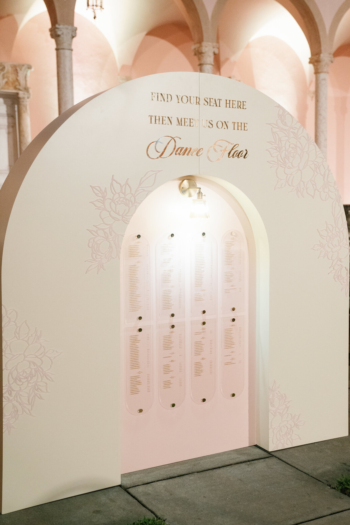 Statement signage with layered elements