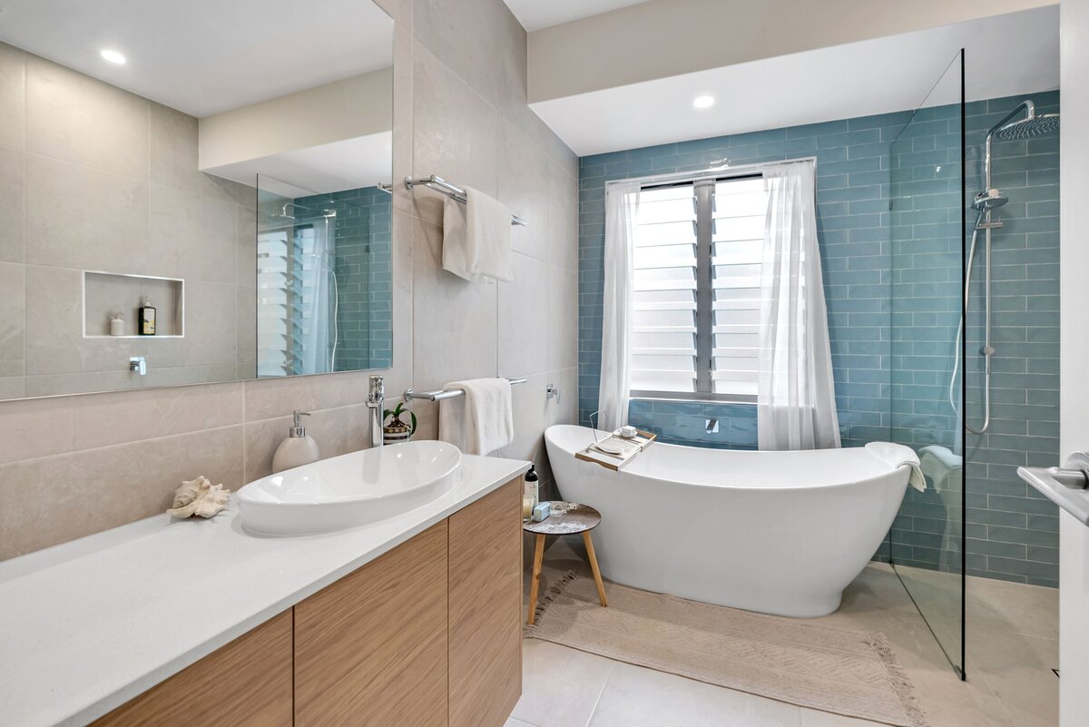 Main Bathroom at Bluewater Estate Custom House