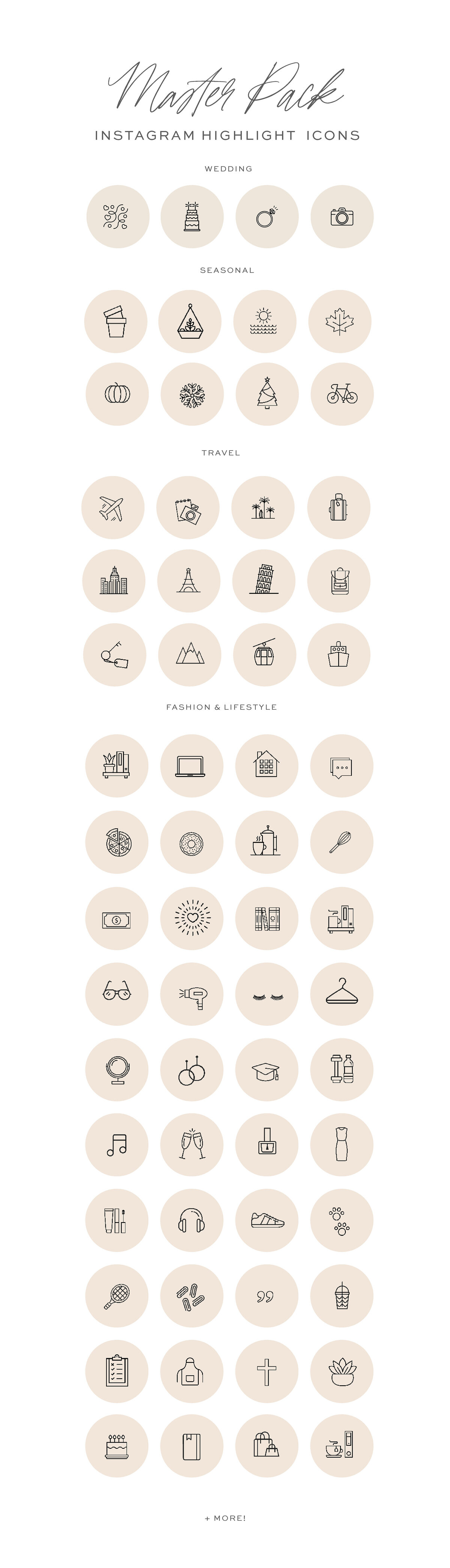 Instagram Highlight Cover Icons Pack
