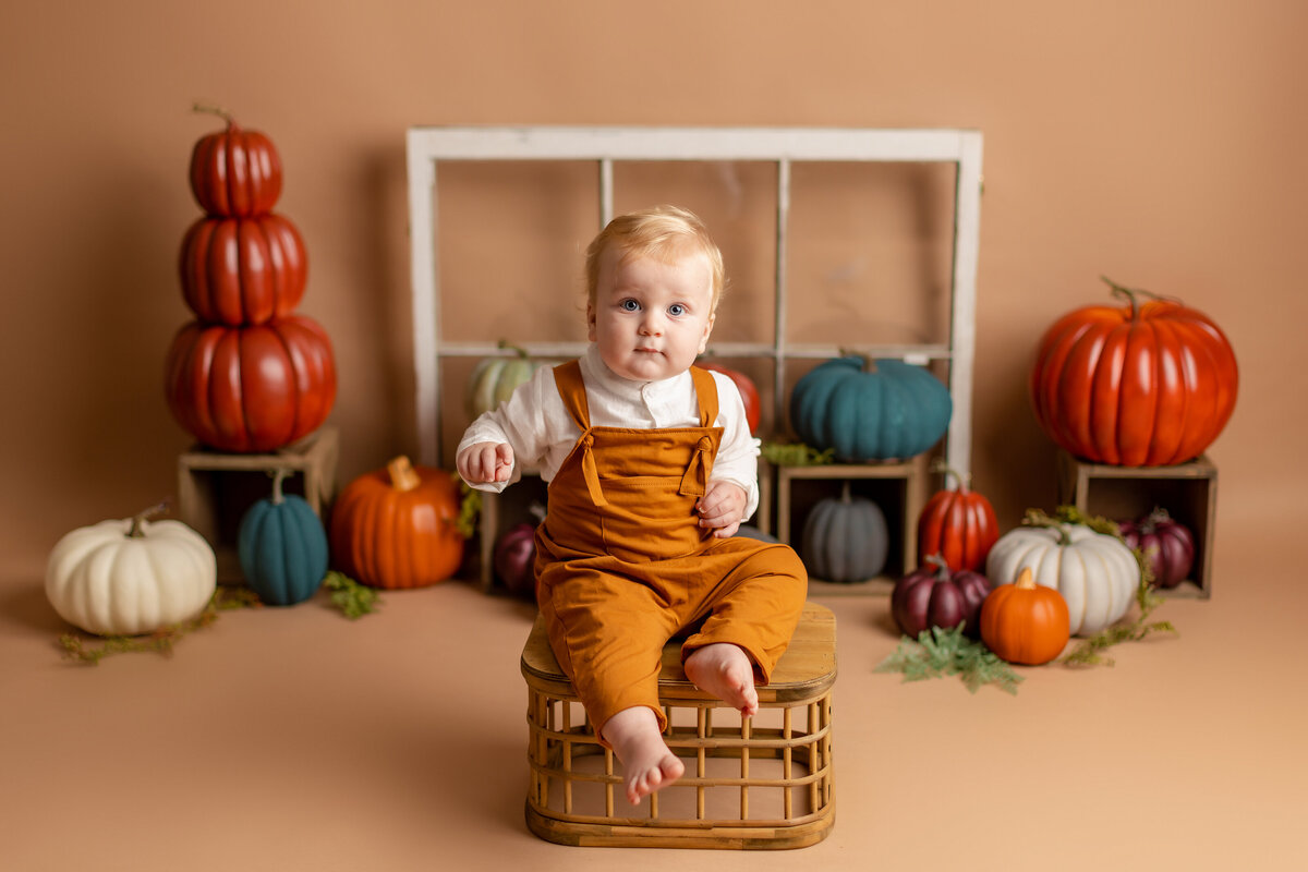 Pumpkin Huntsville AL Cake Smash Photographer