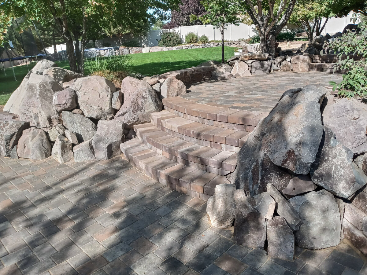 Spanish Springs NV brick paver driveway installation