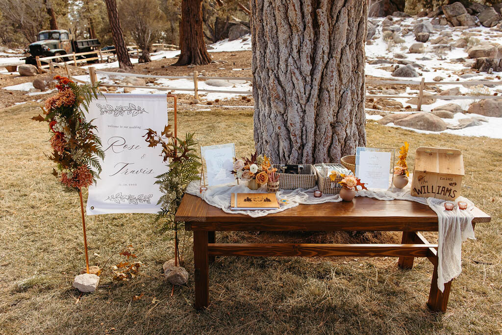 Wedding Welcome Table