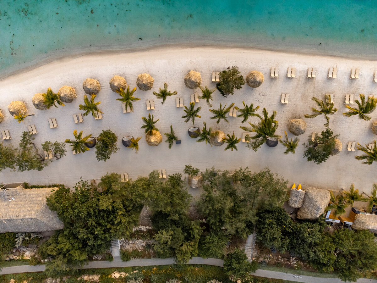 Sandals Royal Curacao Beach Drone Photography Caribbean Luxury All Inclusive Resort