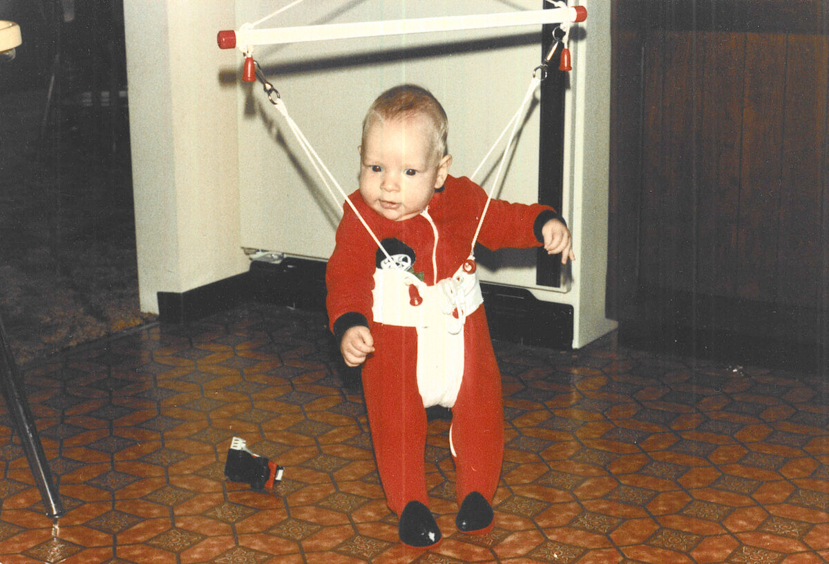 Brent in Jolly Jumper - 1979 - 3 Months old
