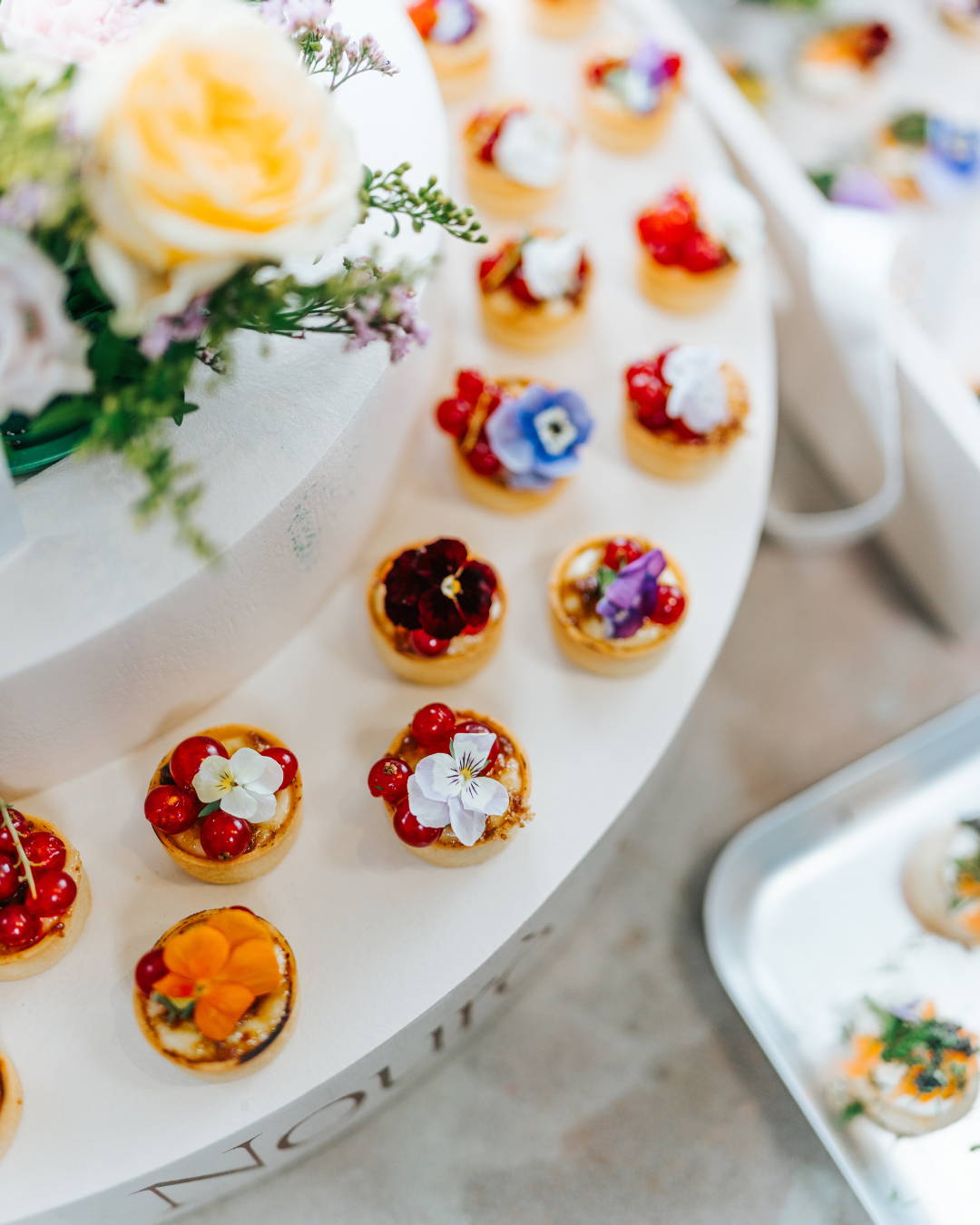 Event food styling and catering setup in London by Nouré & Co