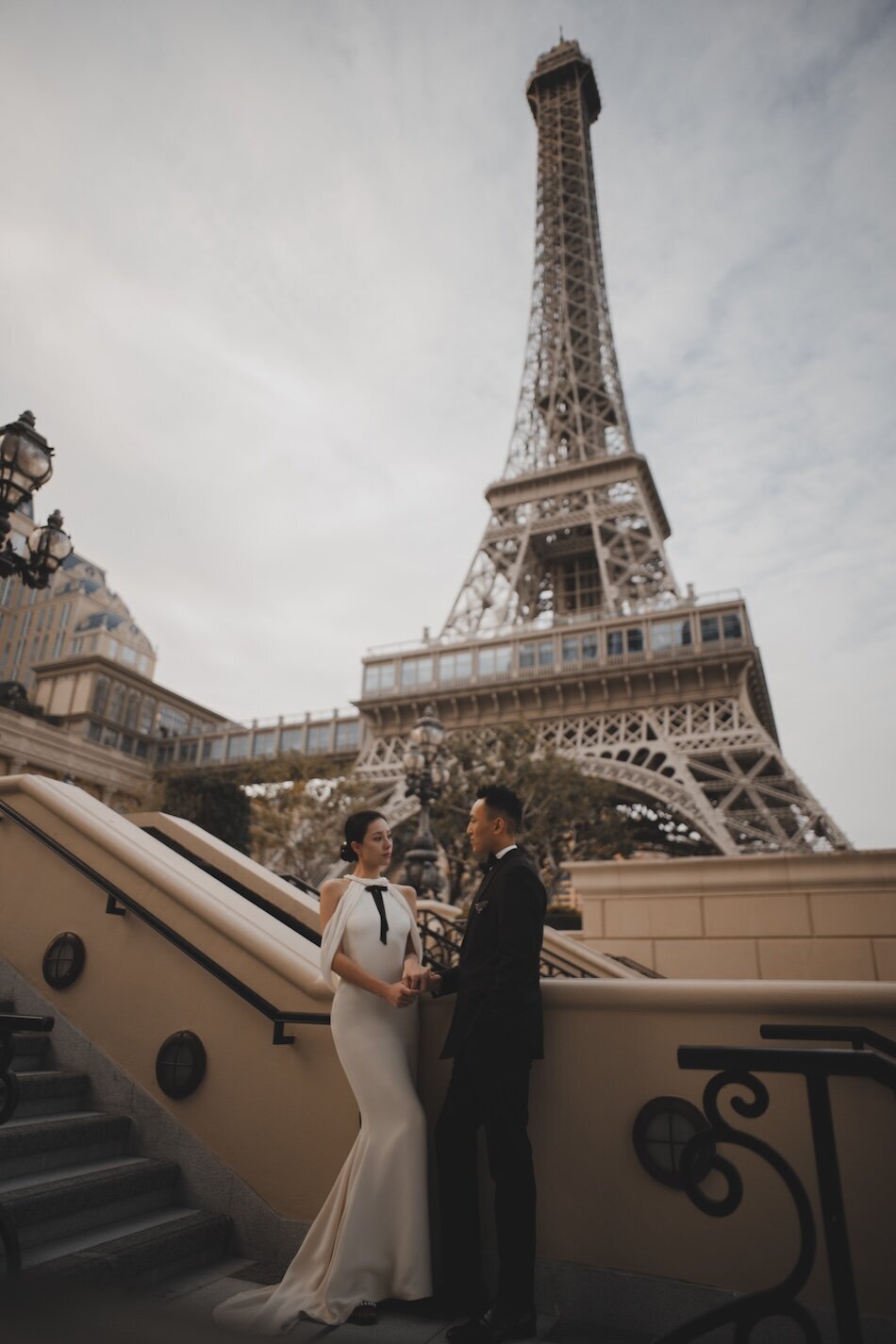 Pre-wedding photoshoot. The Londoner, Macau. Reem Acra - Breakfast at Tiffany’s.