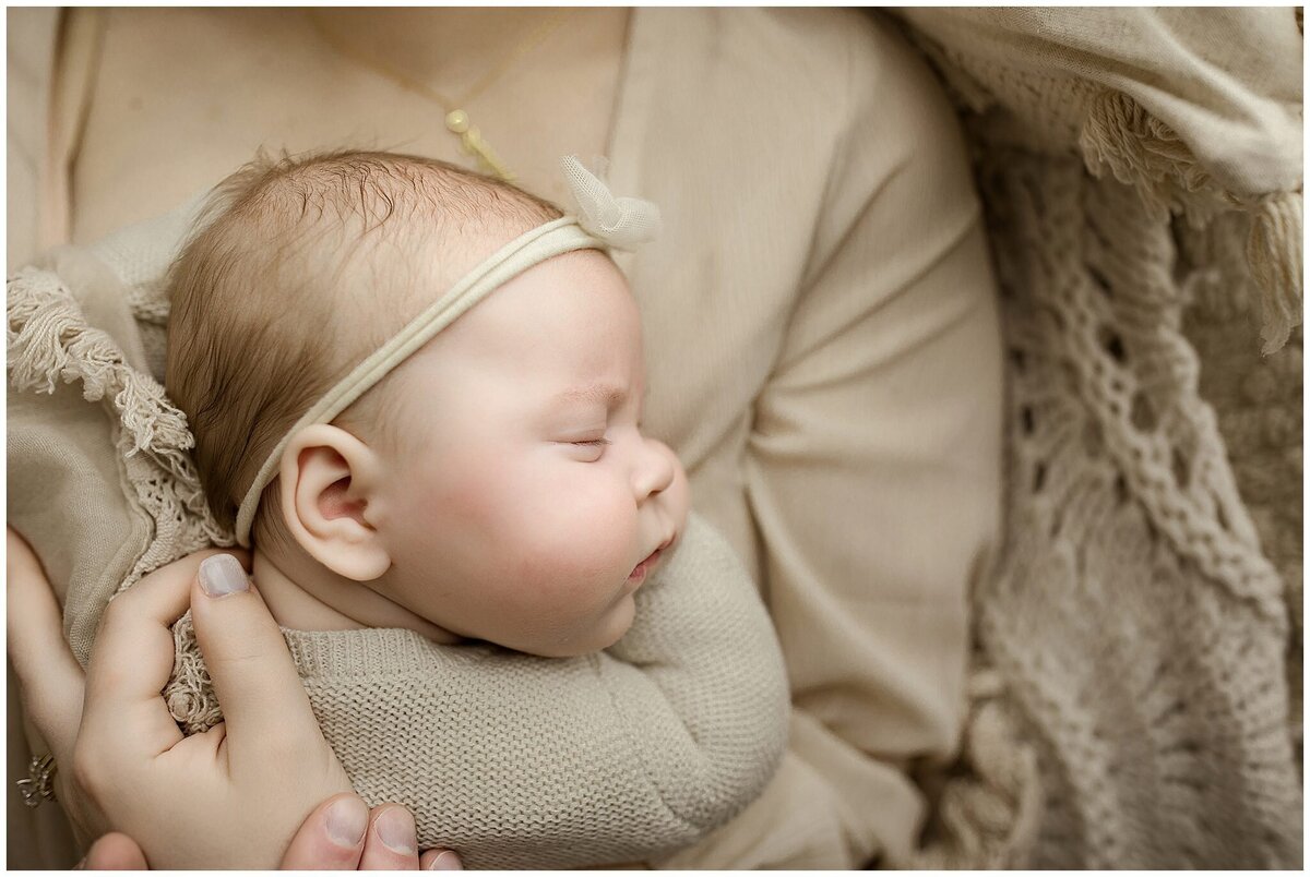 portrait of a newborn from a Hudson Ohio studio