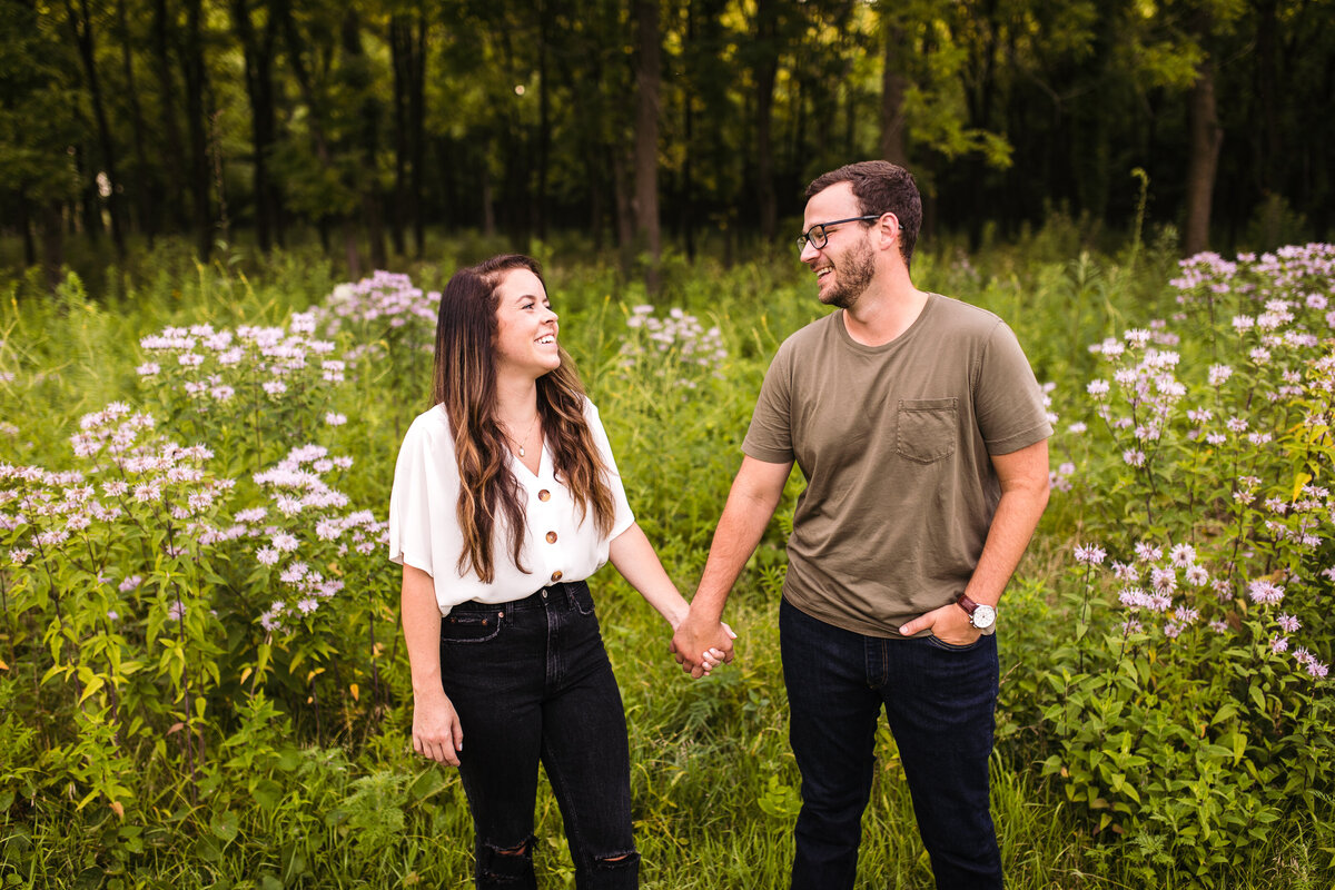 Fort Harrison State Park Engagement Photo Indianapolis