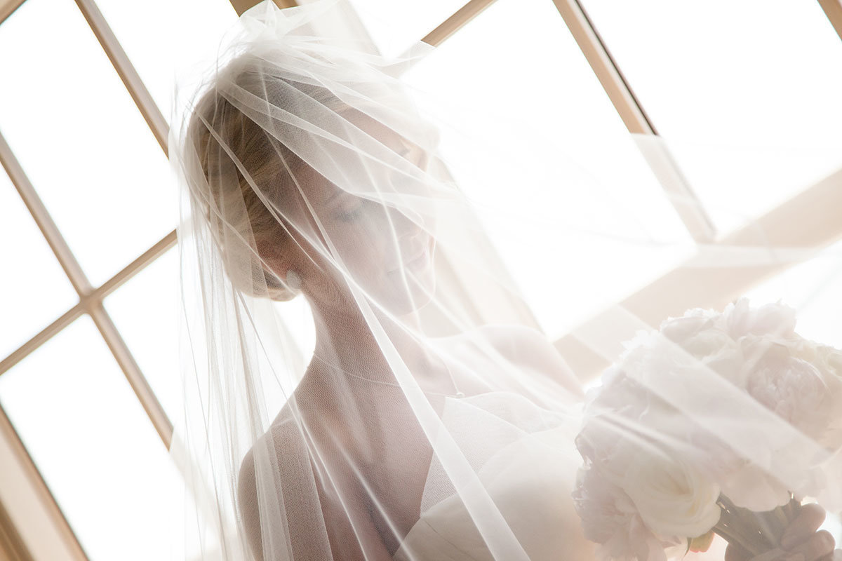 ritz carlton naples florida wedding bride under veil