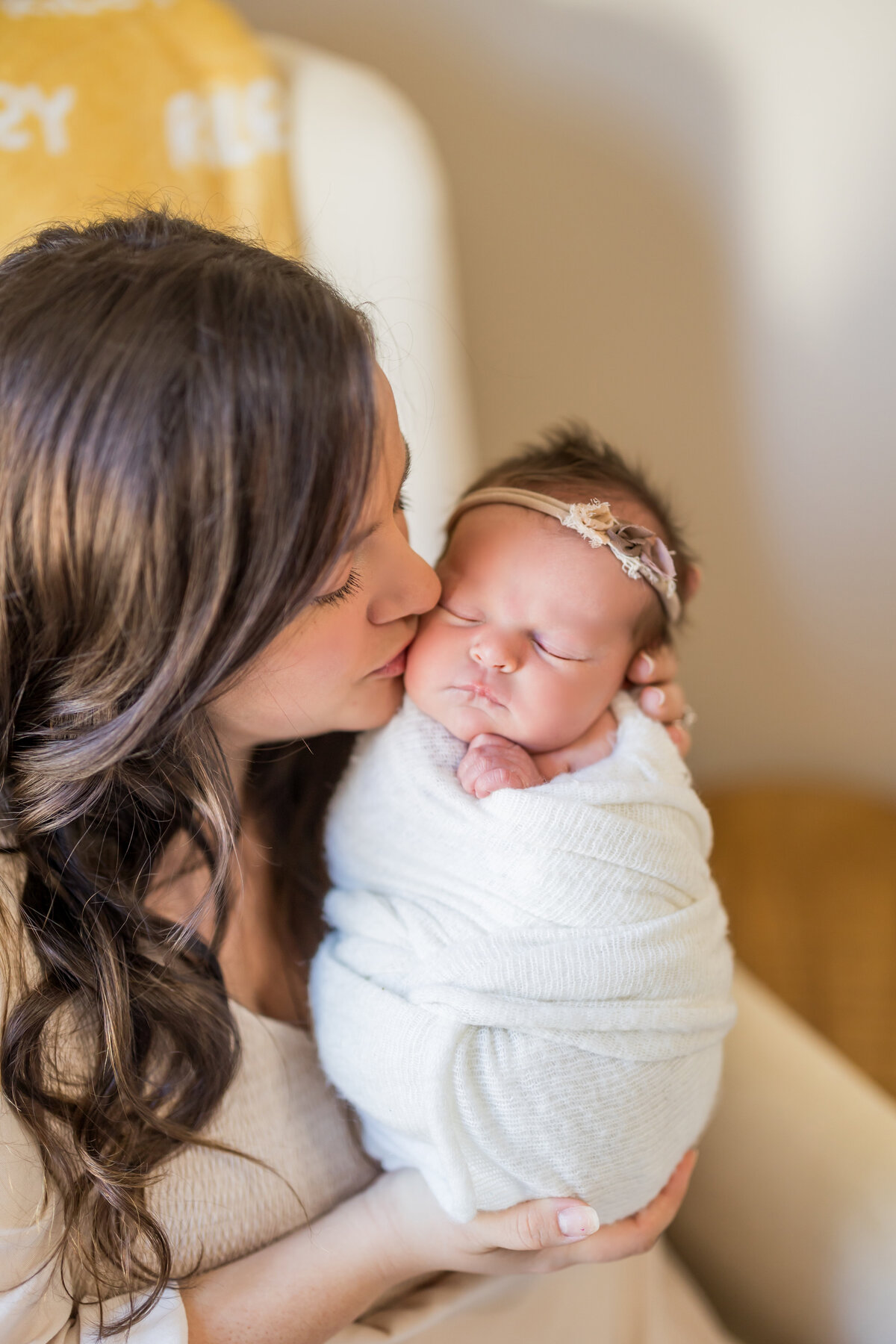 newborn baby and mother