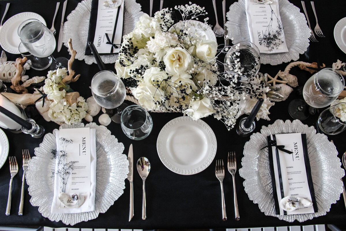 tablescape decoration beach coastal event wedding planner nyc