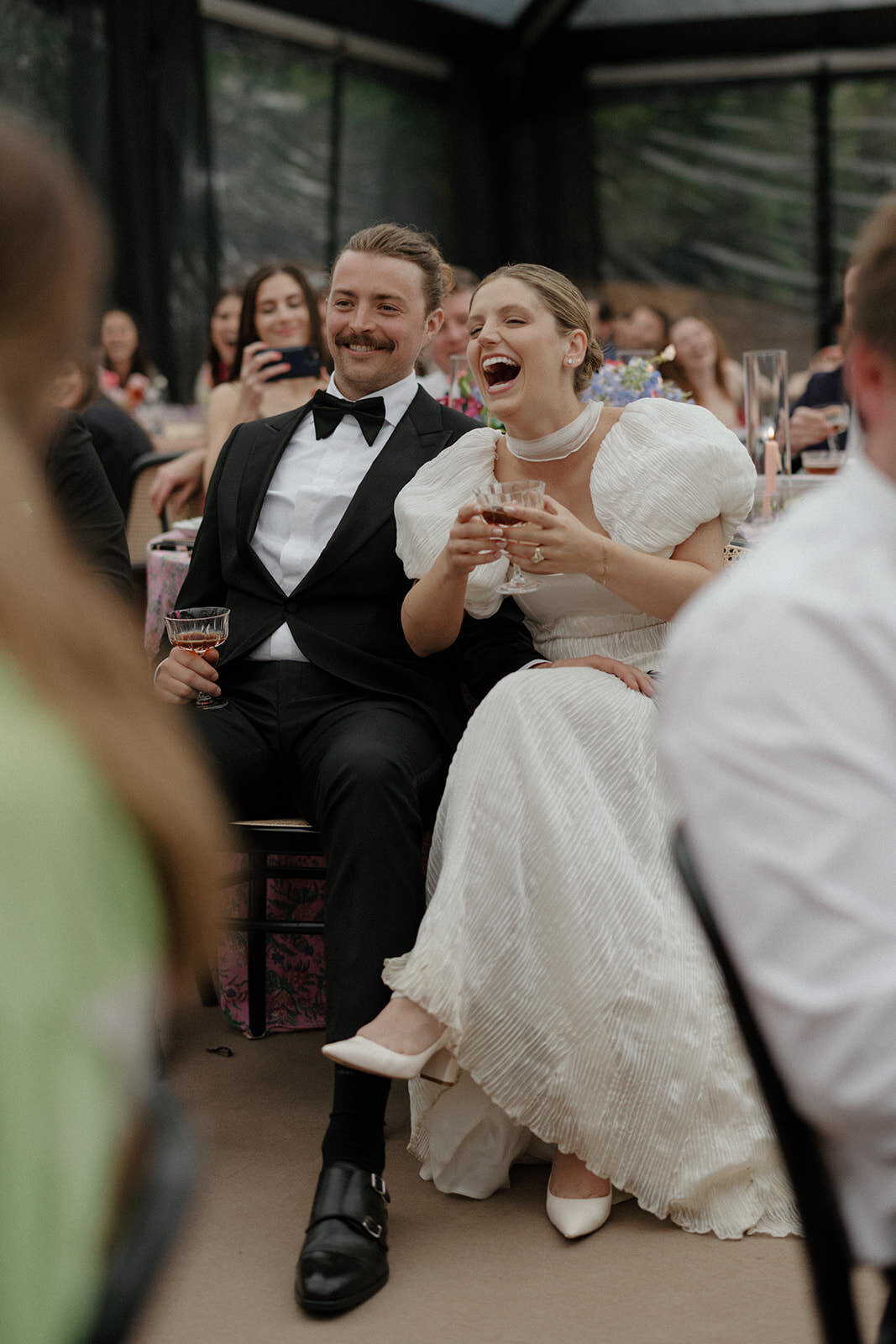 Retro motel chic wedding reception and after party at Skyview Los Alamos - 46
