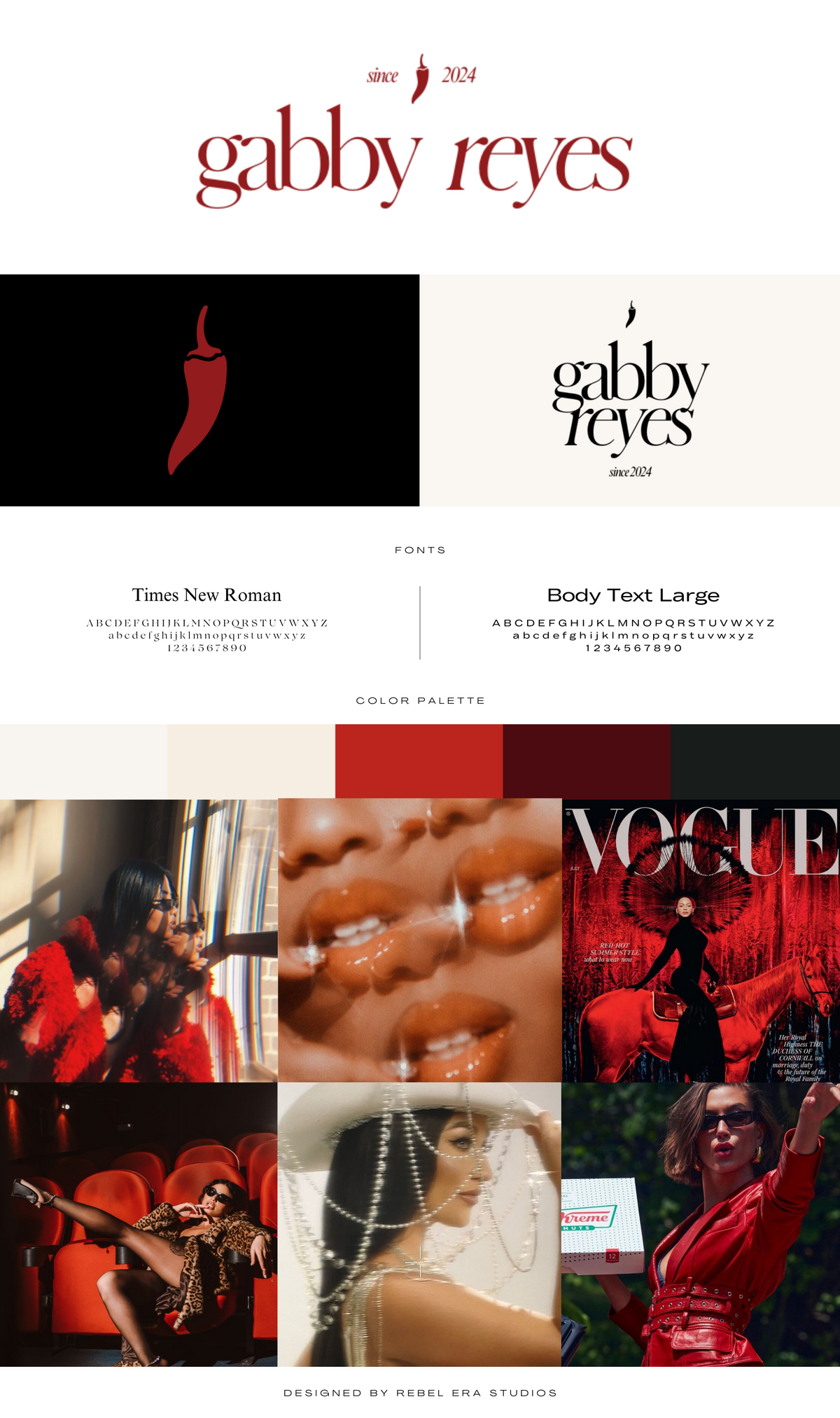 gabby reyes  Brand Board