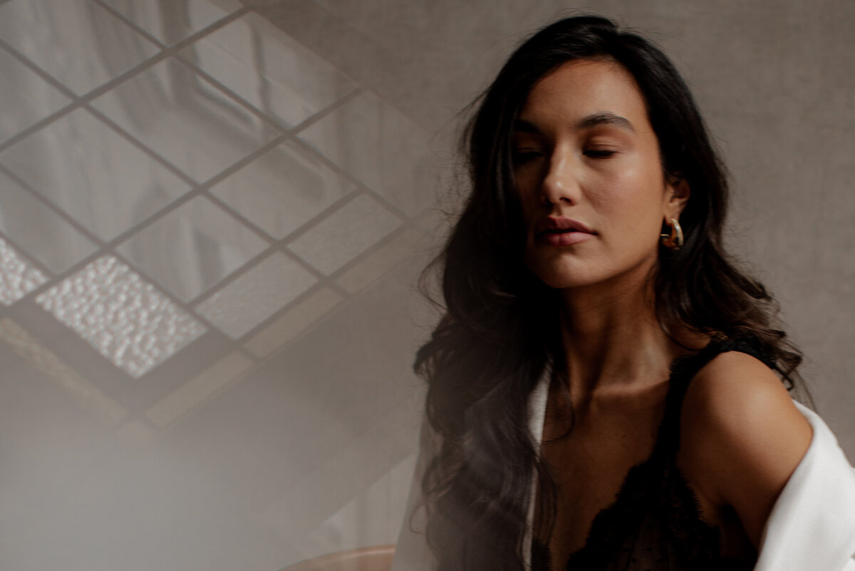 Artistic fine art portrait exuding sophistication and strength