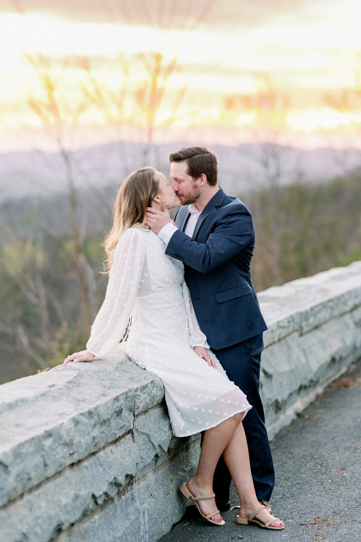 Alyssa and Craig Moutain Engagement - FootHills Parkway - East Tennessee Wedding Photographer - Alaina René Photogrphy-205