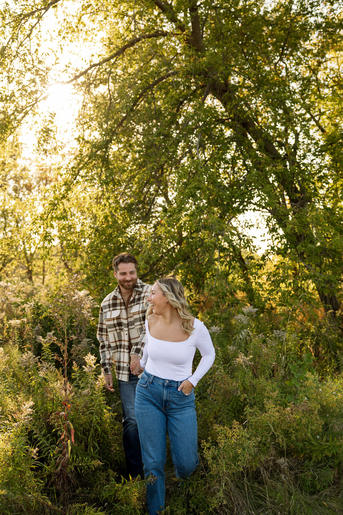 Wisconsin State Park Engagement Photographer Pike Lake South Kettle Moraine Unit Creative Couples Session-32