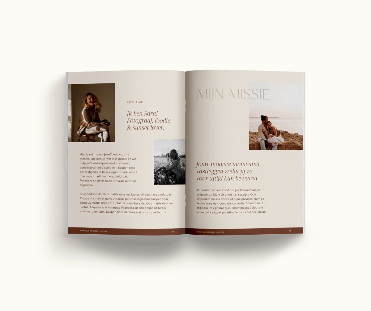 Canva brochure template Blooming Bliss 3