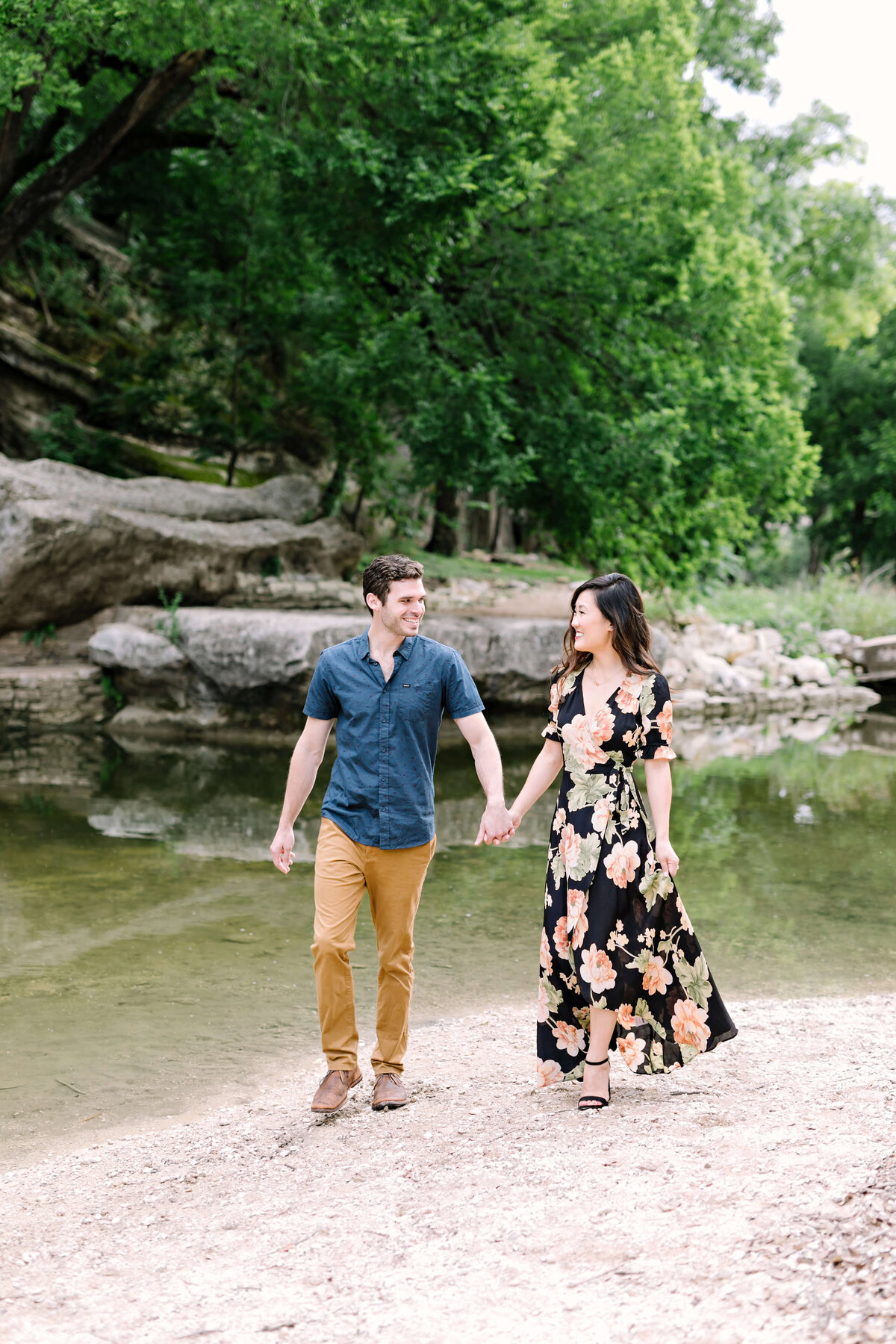 Angela and Eric’s portrait session at Bull Creek Park in Austin, Texas
