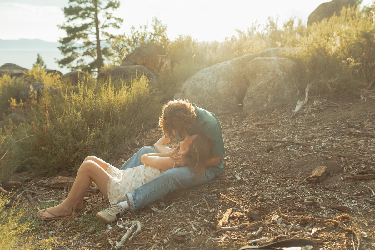 Charlotte + Ryan Lake Tahoe Summer Couples Session | Katherine Krakowski Photography-10