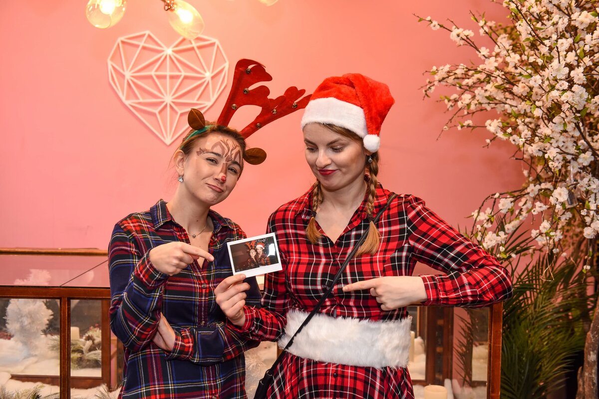 Holiday photo booth in Toronto with printed keepsake