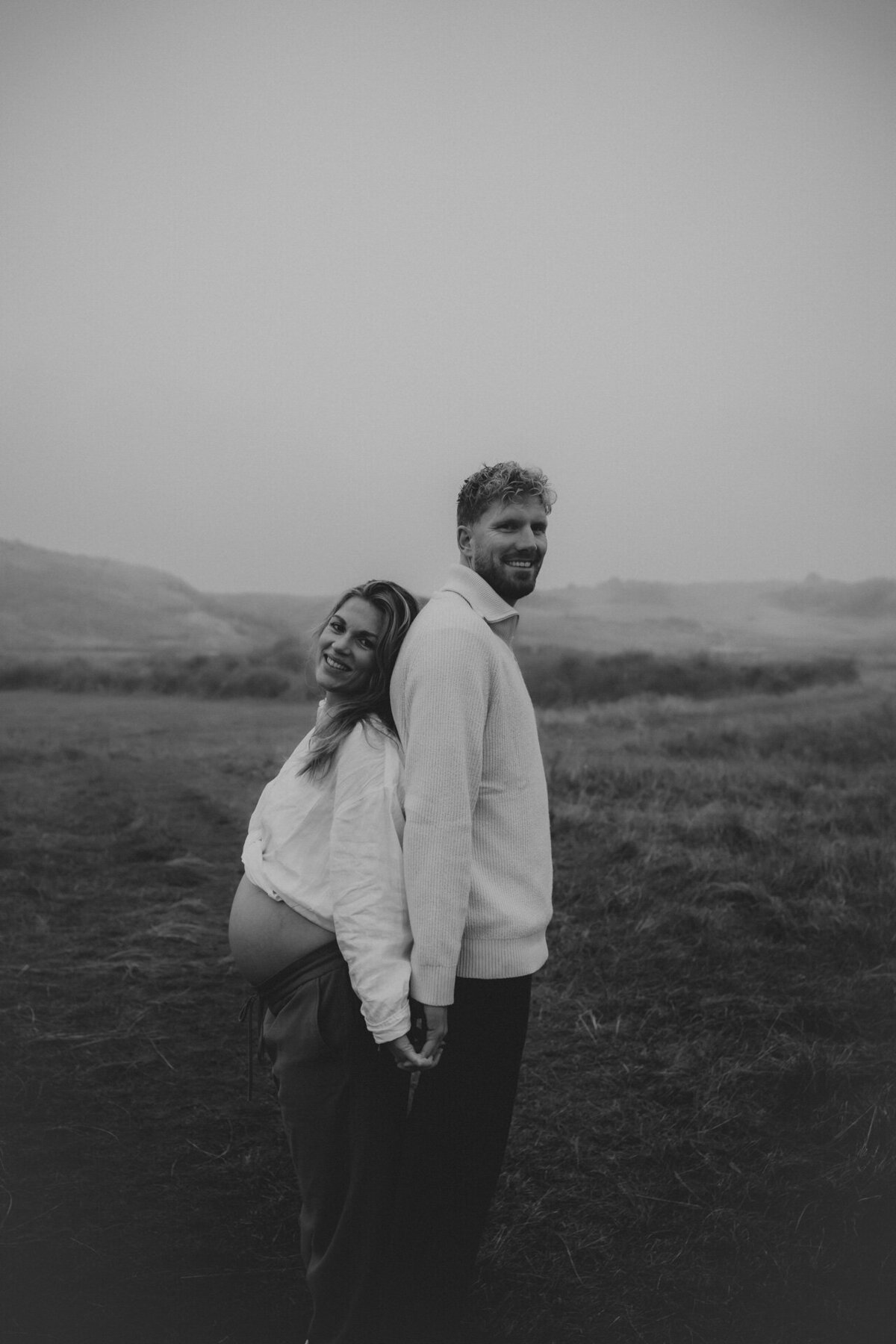zwangerschapsshoot in de duinen van katwijk