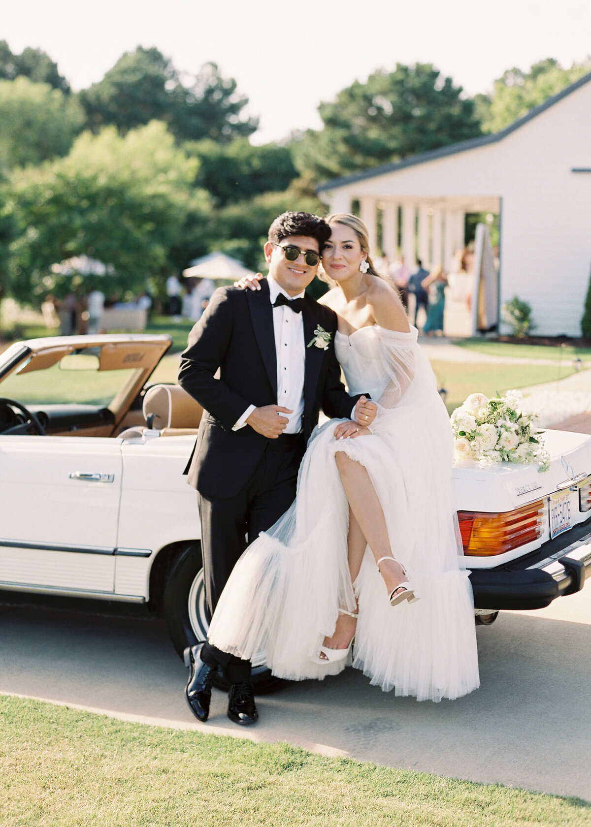 Gardenia and Ferdynand portraits before the reception at Walnut Hill