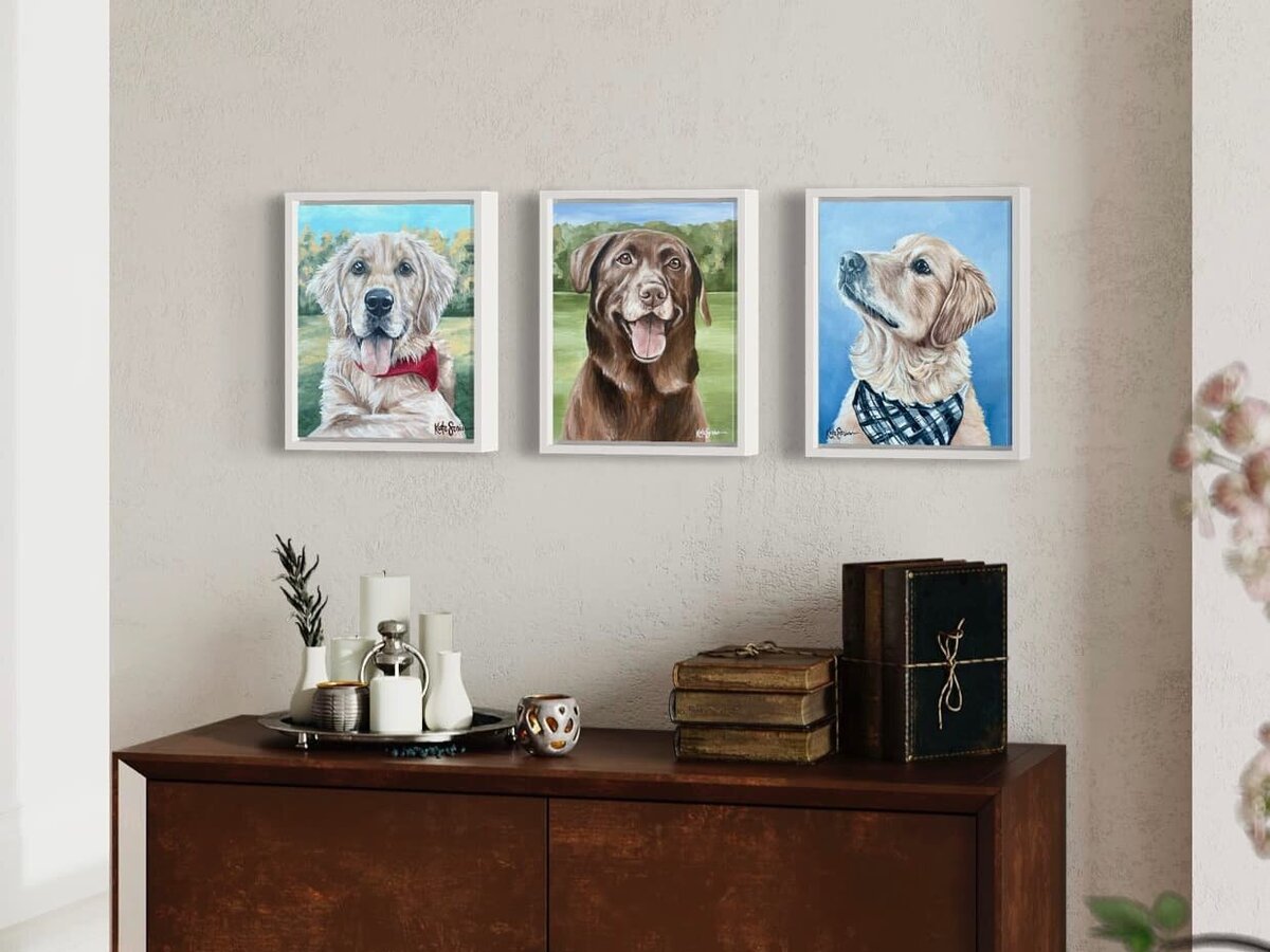 painting of dog