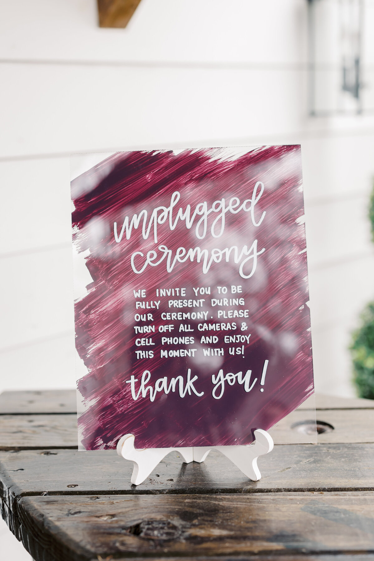 Unplugged Ceremony