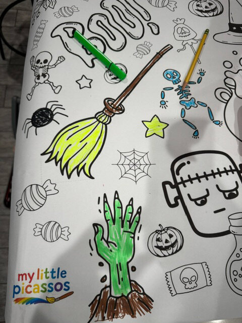 mylittlepicassos-happy-halloween-banner-being-colored