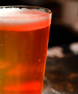 Close up of a cold beer at the Max Dales Martini Lounge