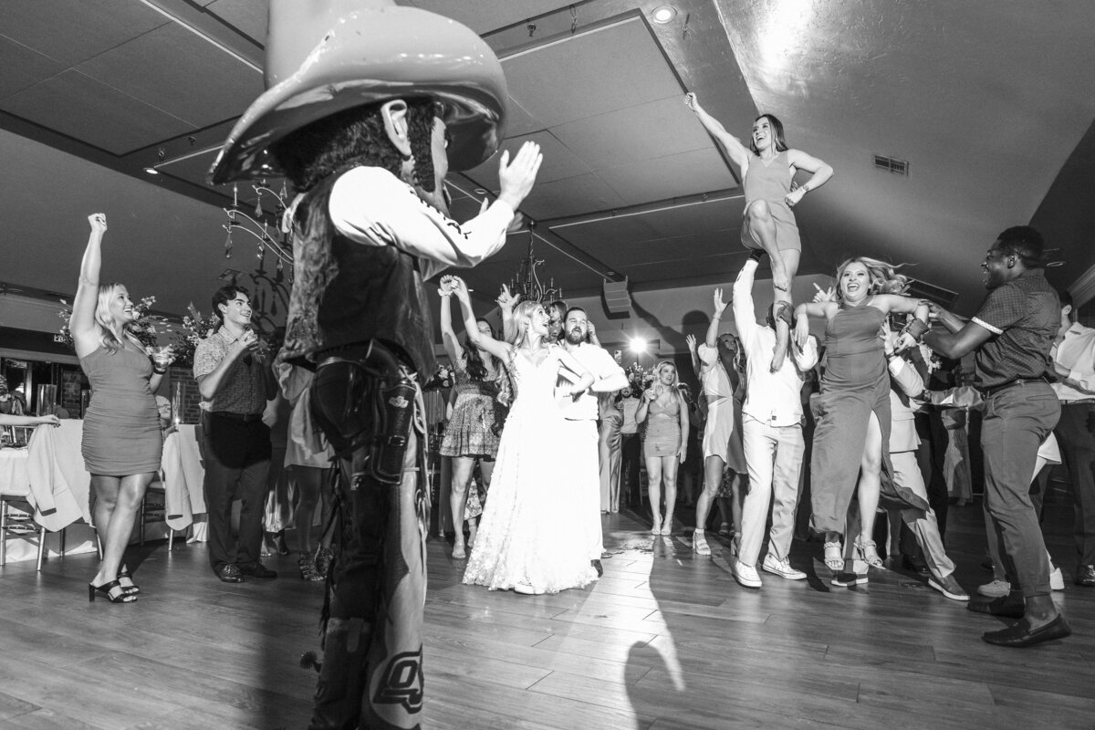 OSU-cheerleaders-stunt-during-pistol-pete-wedding-reception